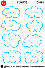 Clouds Sticker Sheet